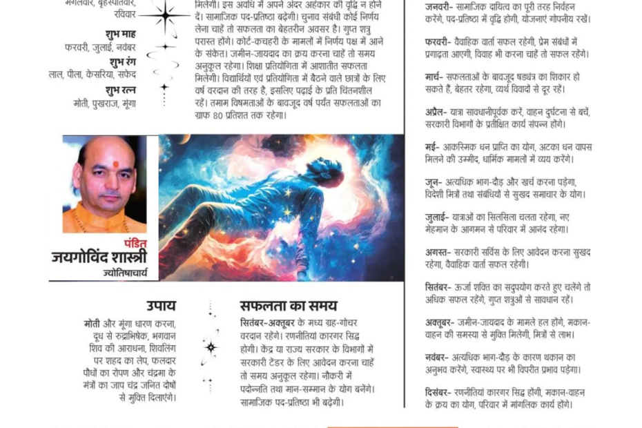 Cancer ( कर्क राशि रूपायन 2026 )